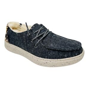 BOBS by Skechers Cozyville Gray Slip On Lined Sneaker Loafer